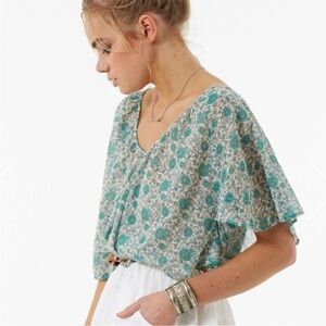 Spell kombi blouse Floral Green Women's Top
